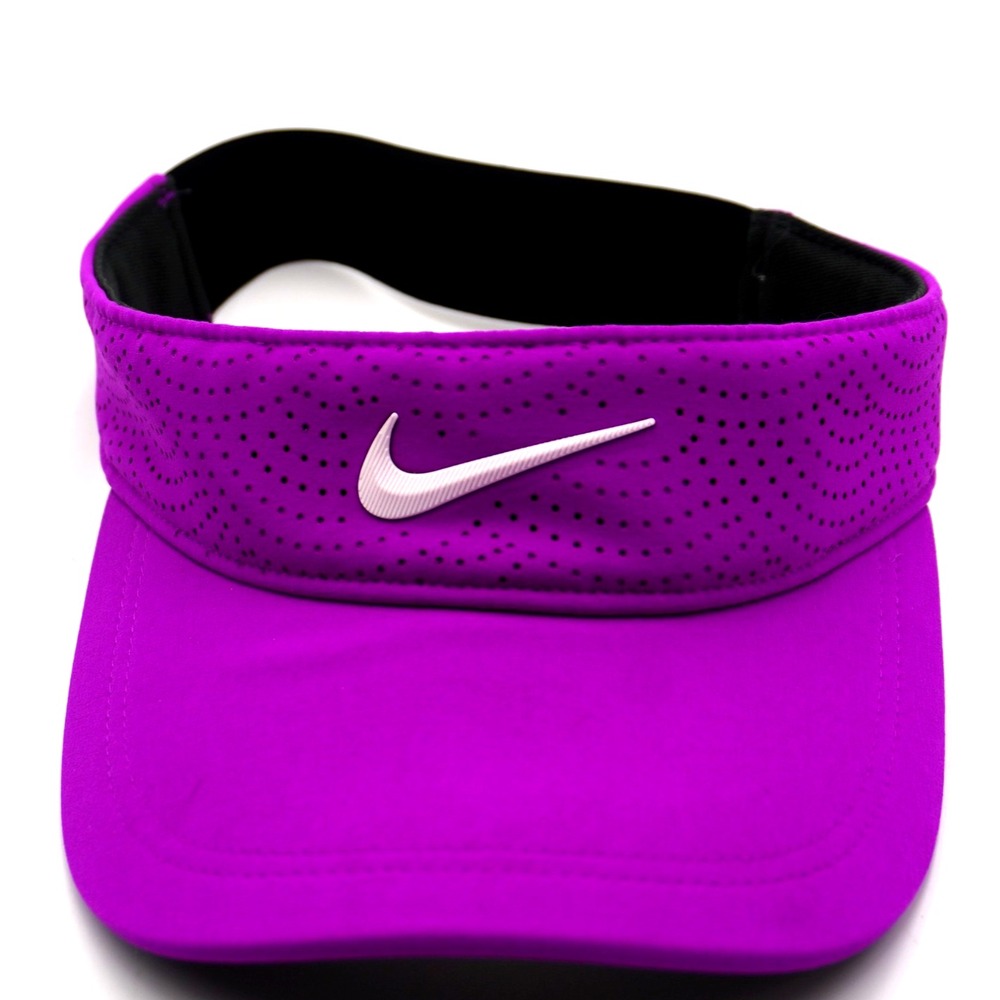 Nike Dri-Fit Womens Purple Golf Visor Adjustable One Size Active Running NEW
